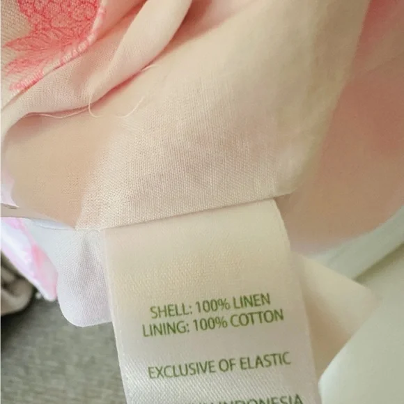 Lilly Pulitzer Pink Printed Linen Shirt Dress - Picture 5 of 10